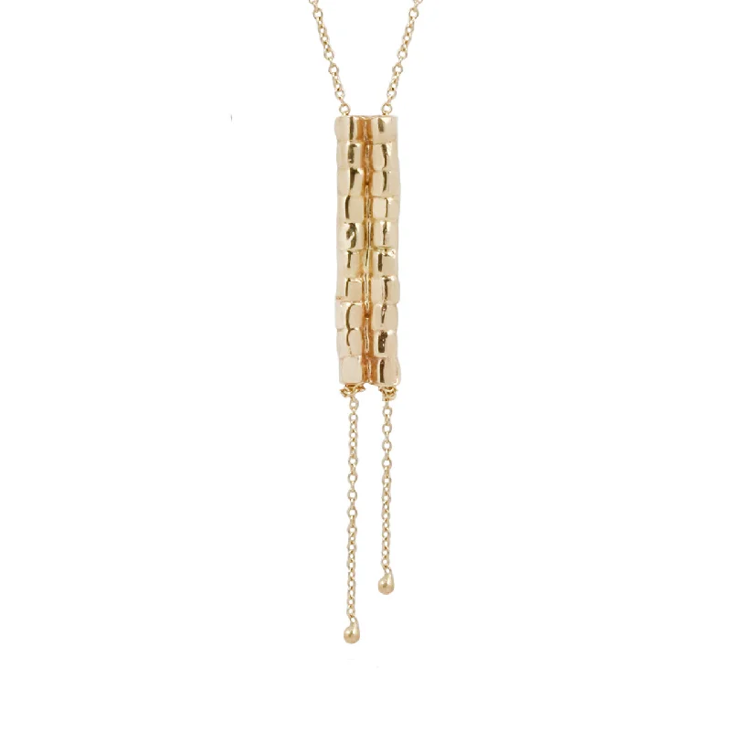 Long legs pebble necklace