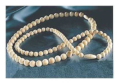 Prehistoric Mastodon Ivory Small Bead Necklace