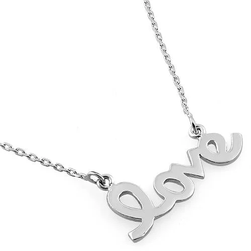 Sterling Silver Love Necklace