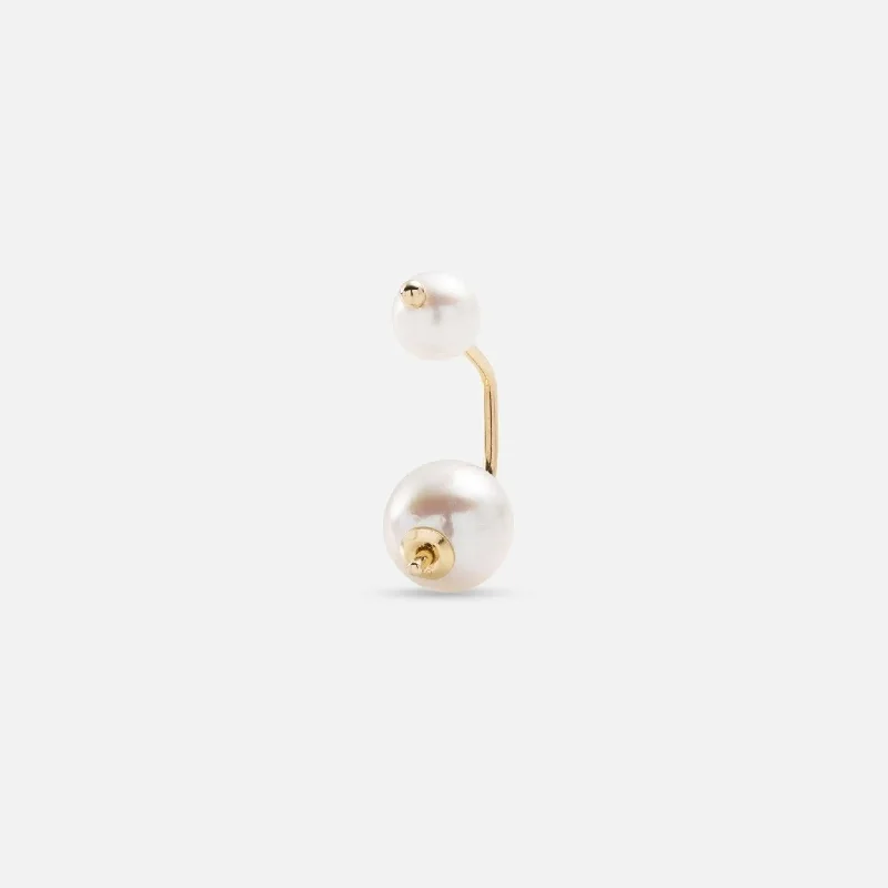 Bumble Bee Akoya Pearl Earring