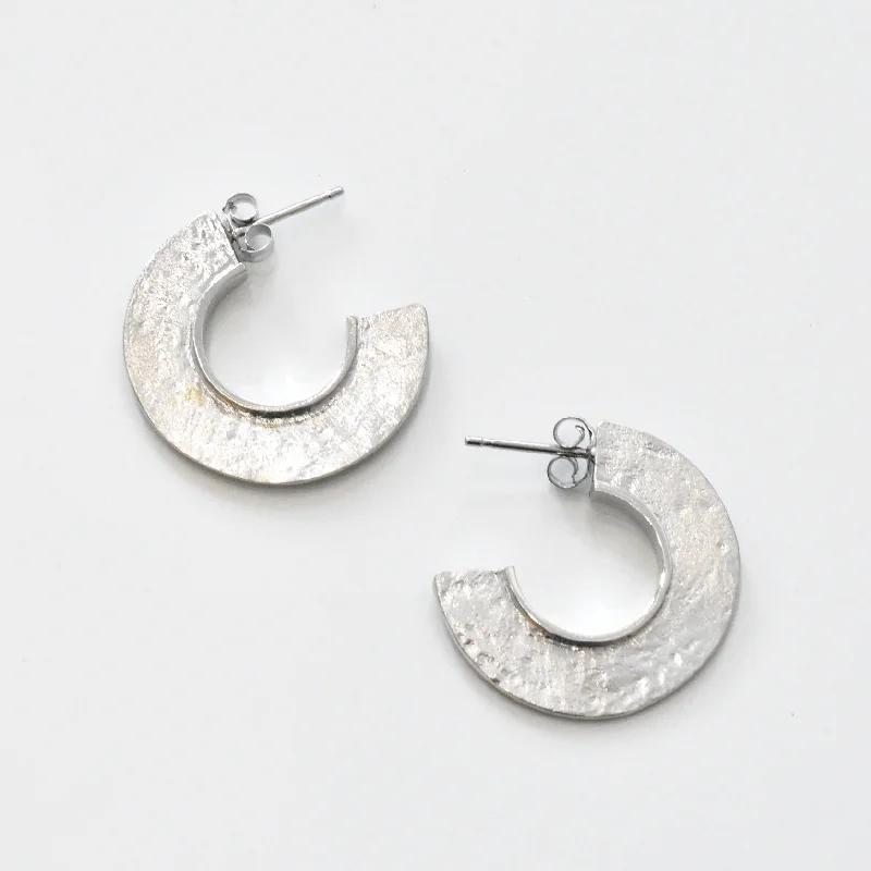 Fin Earrings in Sterling Silver