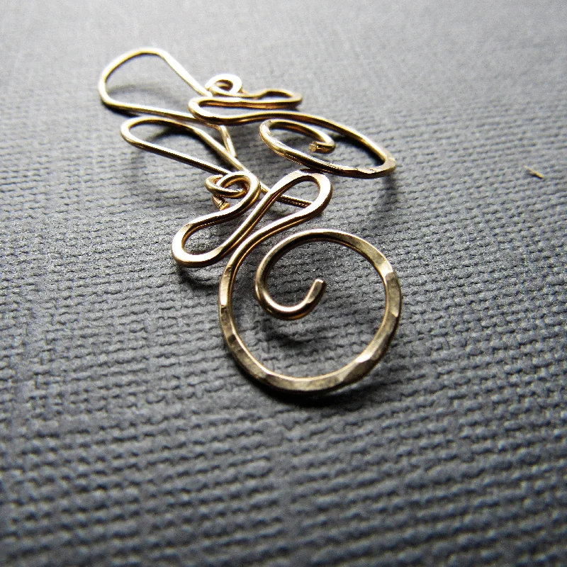 Gold Swirl Earrings