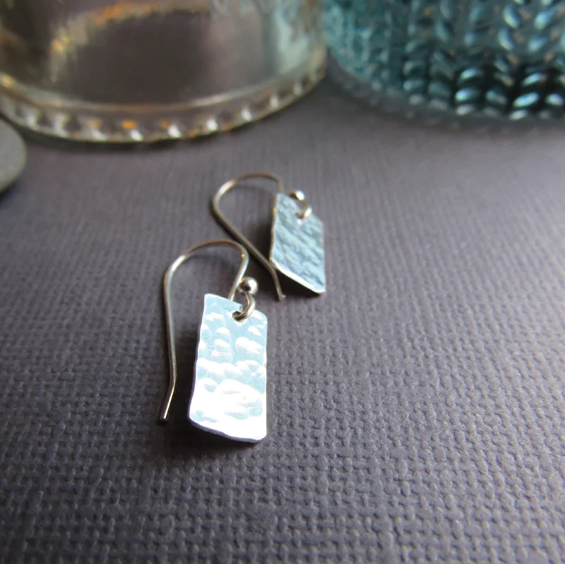 Petite Sterling Silver Bar Earrings