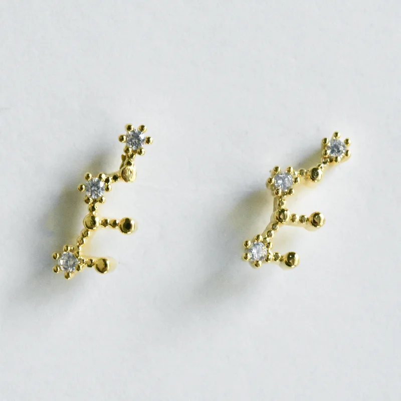 Virgo Constellation Post Earrings