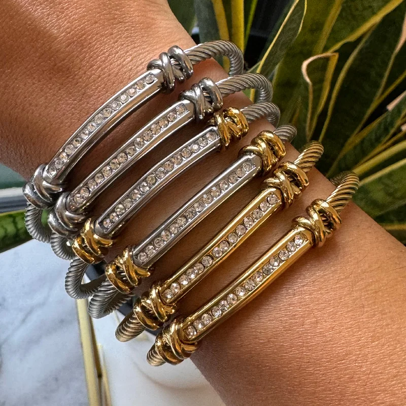 Diamond Line Cable Bracelet