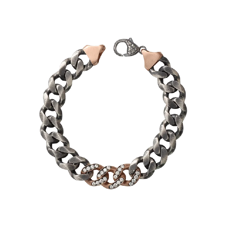 Diamond Pave Link Bracelet