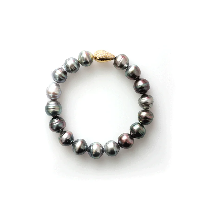 Multi-Color Baroque Tahitian Pearl Bracelet