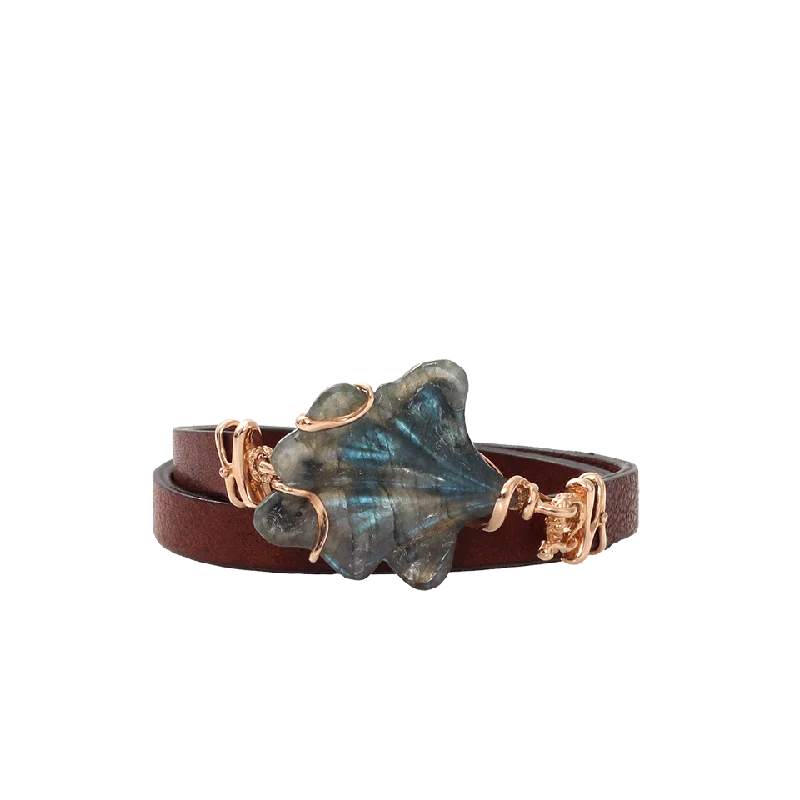 Petalo Leather Wrap Bracelet