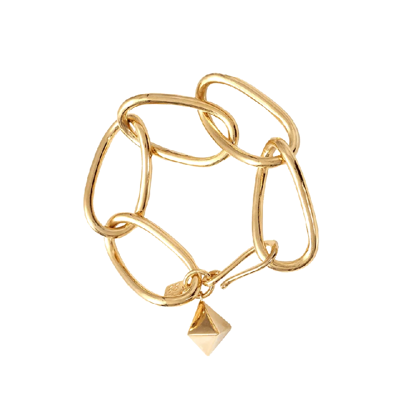 Pyramid Chain Link Bracelet