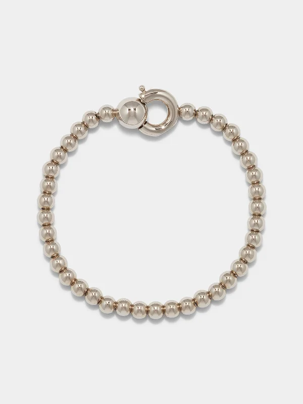 Sasha Ball Chain Palladium-Plated Bracelet