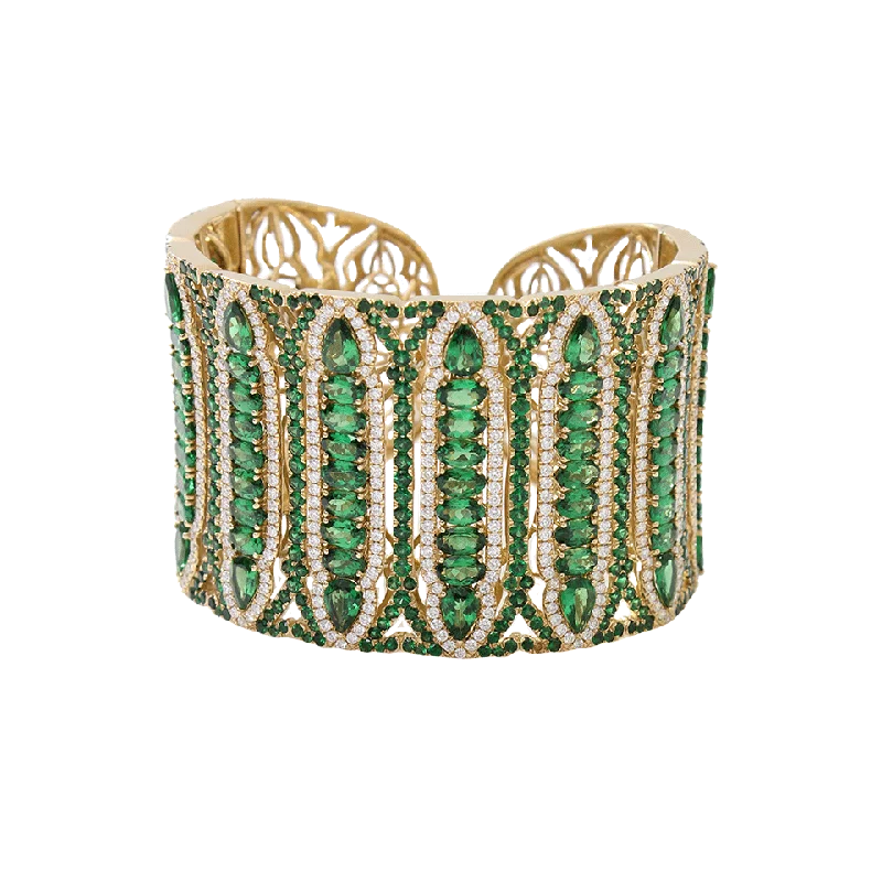 Tsavorite Cuff Bracelet