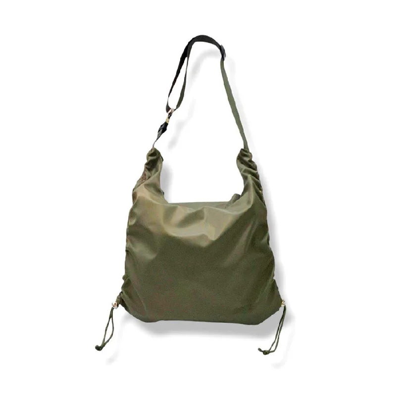 ARCHETYPE Abby Nylon Shoulder Bag Hunter Green