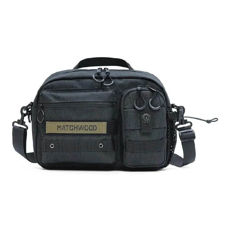 MATCHWOOD Chaser 2 Way Shoulder Bag - Black  (550g)