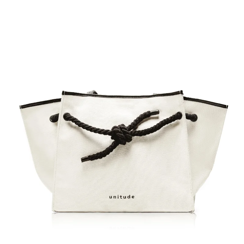 Knot Canvas Tote Bag - Off-White