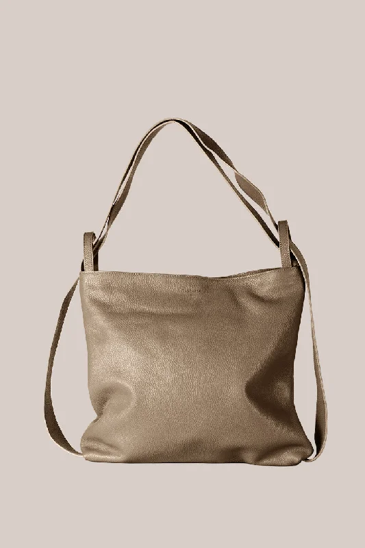 Bella XL Taupe 2-in-1 Convertible Backpack Tote