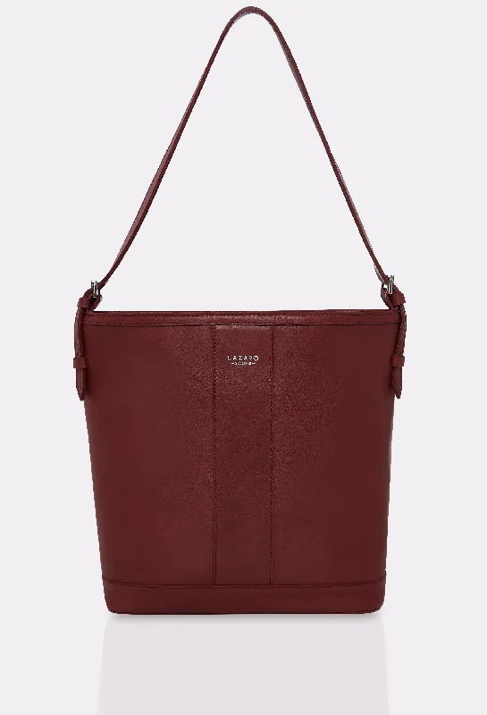 Burgundy Leather Tote Bag Montana