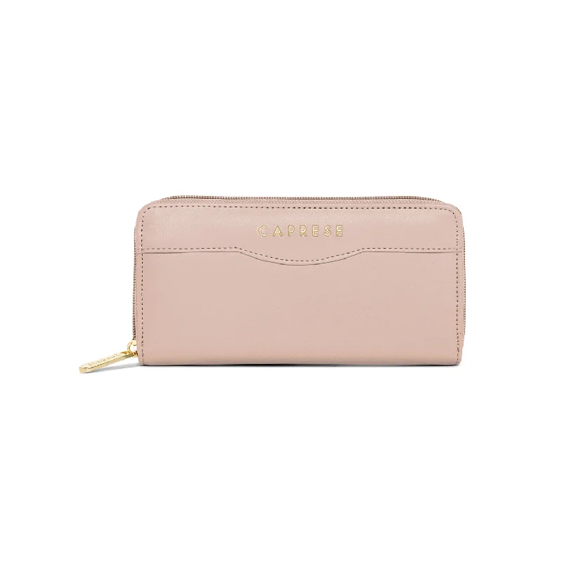 Caprese Athena Zip Around Wallet Medium Soft Pink