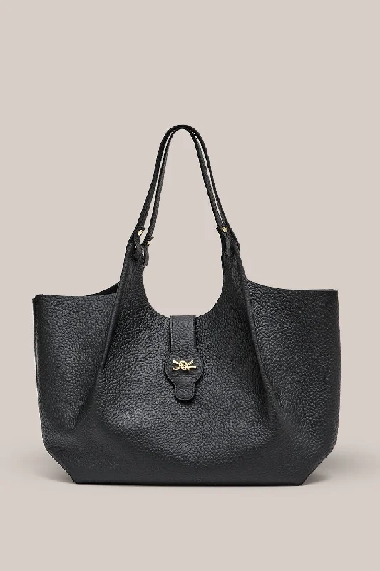 Grace Large East West Tote Black