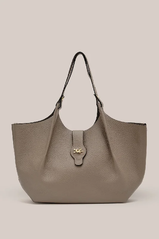 Grace Large East West Tote Taupe