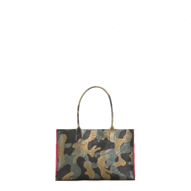 HARBOR TOTE CAMO W PINK