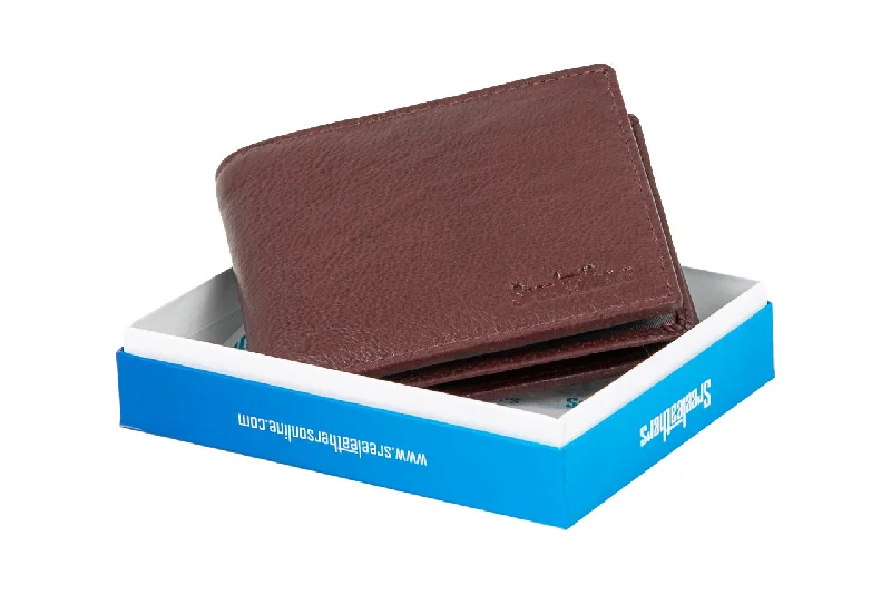 MENS LEATHER WALLET 33611 (BROWN)