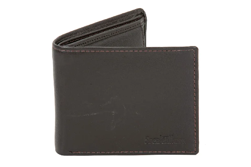 MENS LEATHER WALLET 95411 (BROWN)