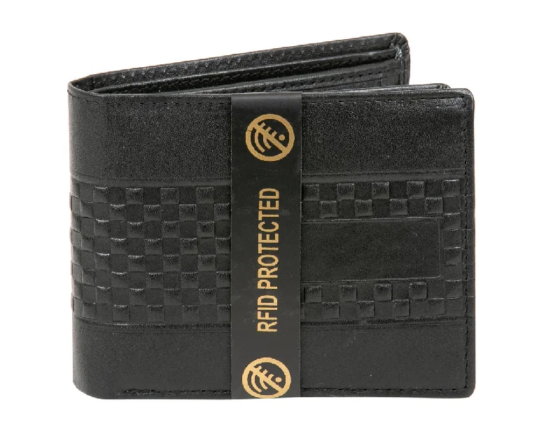 MENS LEATHER WALLET (RFID) 991735 (BLACK)