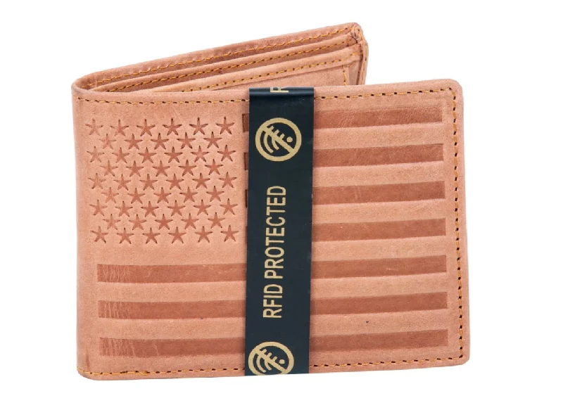 MENS LEATHER WALLET (RFID) 991738 (CAMEL)