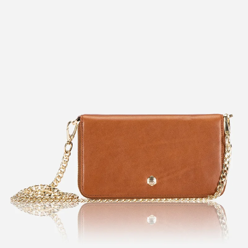 Paris Chain Purse, Tan