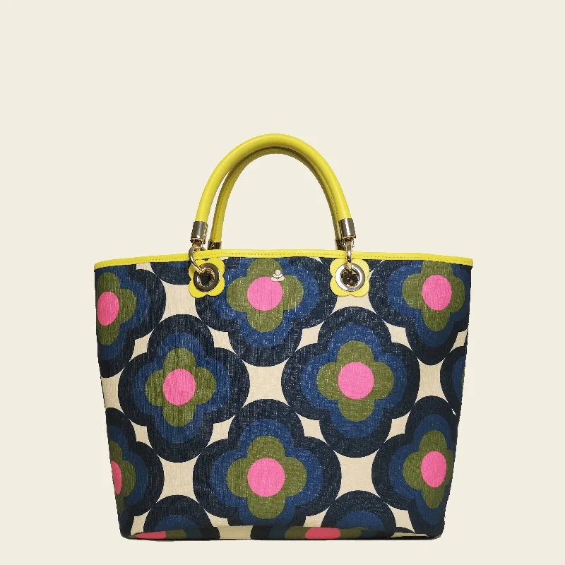 Smile Tote - Radial Flower Rockpool