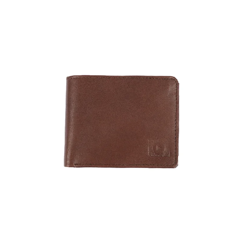 Men's Brown Leather Bifold Wallet